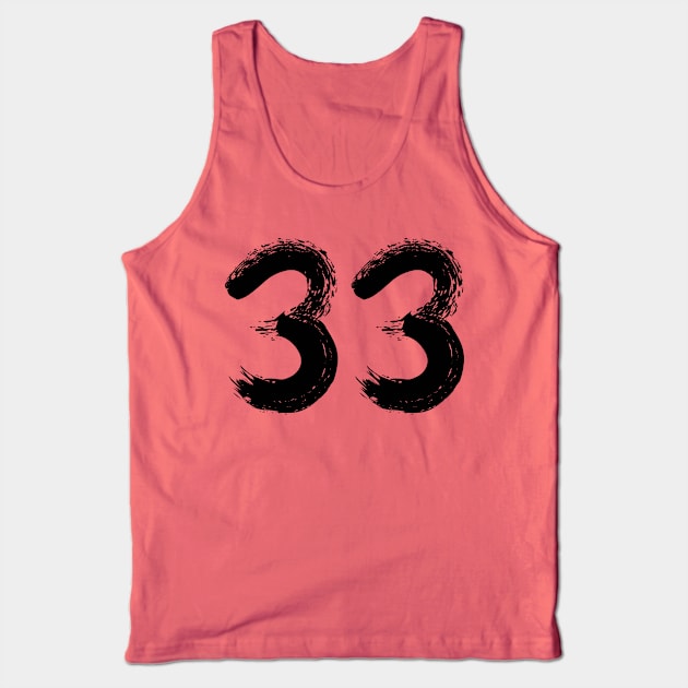 Number 33 Tank Top by Erena Samohai